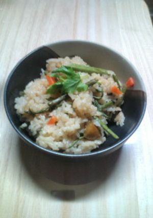 お餅1つで簡単もちもち★山菜おこわ-レシピのメイン写真