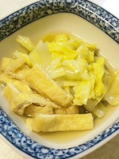 キャベツと油揚げの煮びたし-レシピのメイン写真