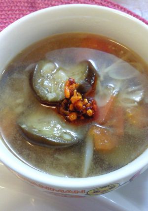 ★茄子とトマトの中華スープ★-レシピのメイン写真