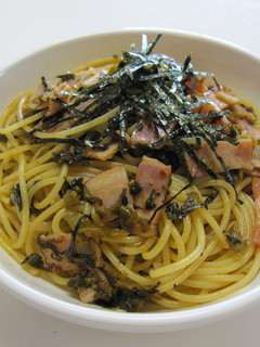 簡単☆高菜とベーコンの和風パスタ☆-レシピのメイン写真