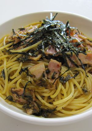 簡単☆高菜とベーコンの和風パスタ☆-レシピのメイン写真