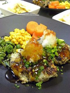 長芋ゴロゴロ和風ハンバーグ-レシピのメイン写真