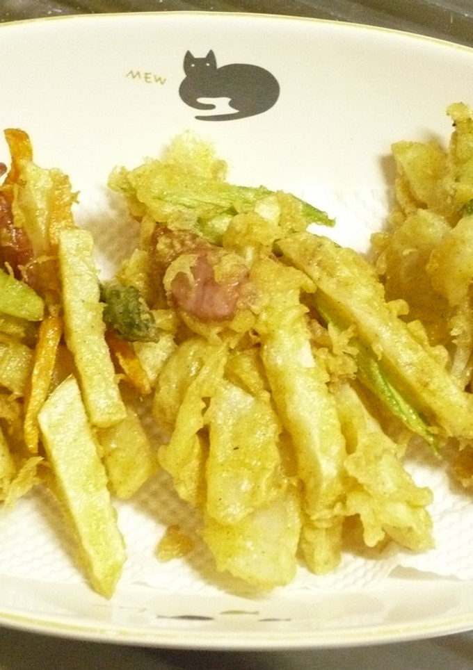 ポテトとソーセージのカレーかき揚げ-レシピのメイン写真