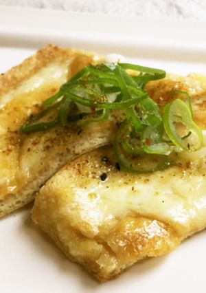 簡単♪油あげの和風ピザ（甘辛醤油味）-レシピのメイン写真