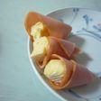 お弁当に!カマンベルーチーズのハム巻き