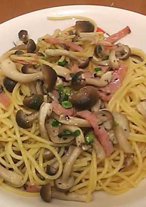 簡単・ω・!キノコとベーコンの和風パスタ-レシピのメイン写真