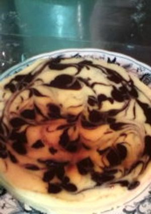 バナナのマーブルチーズケーキ-レシピのメイン写真