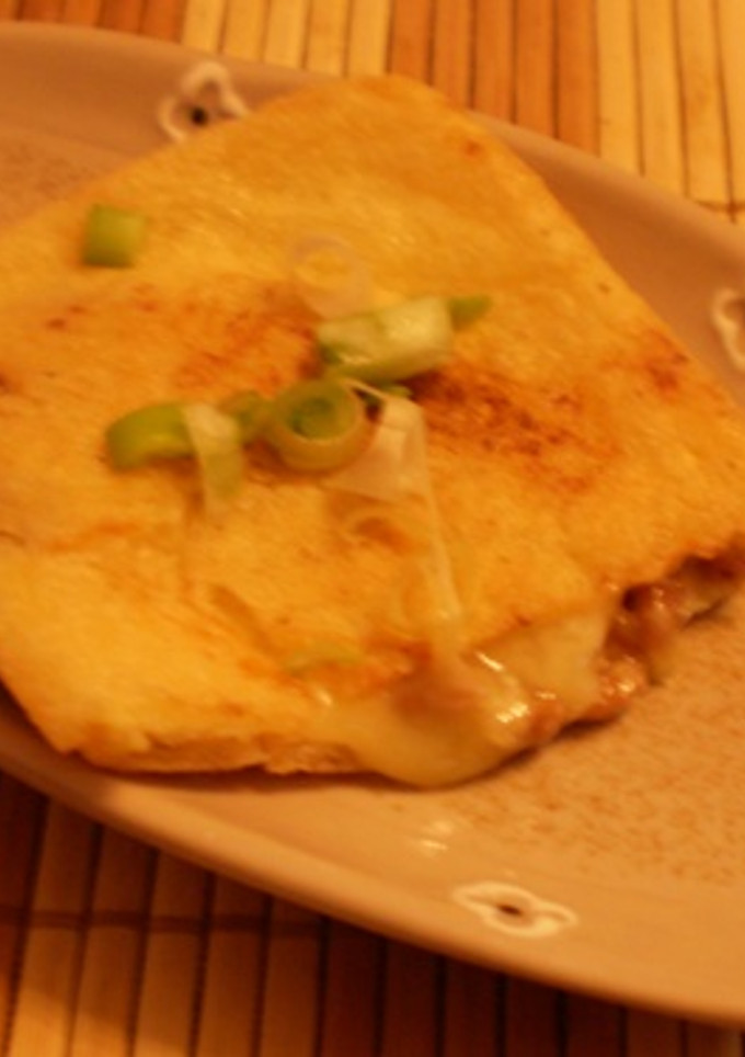☆簡単おつまみ♪油揚げの納豆チーズ焼き☆-レシピのメイン写真