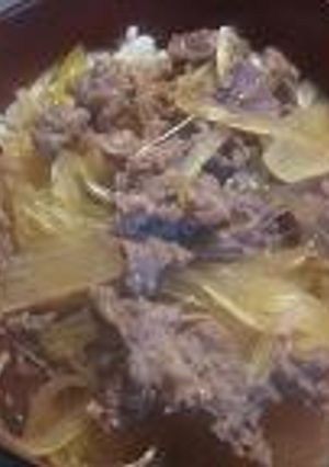 麺つゆで牛丼-レシピのメイン写真