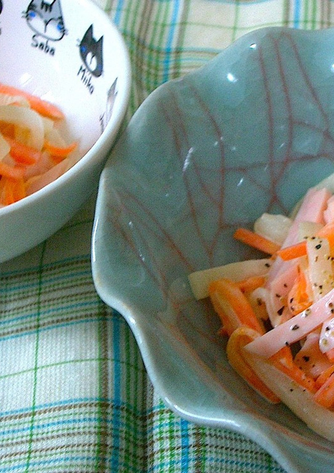 レンジで下ゆで☆大根と人参のマヨ和え-レシピのメイン写真