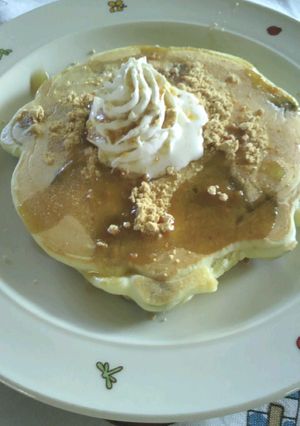 サツマイモと黒豆のほくほくパンケーキ-レシピのメイン写真