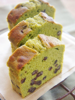 抹茶と甘納豆のパウンドケーキ-レシピのメイン写真