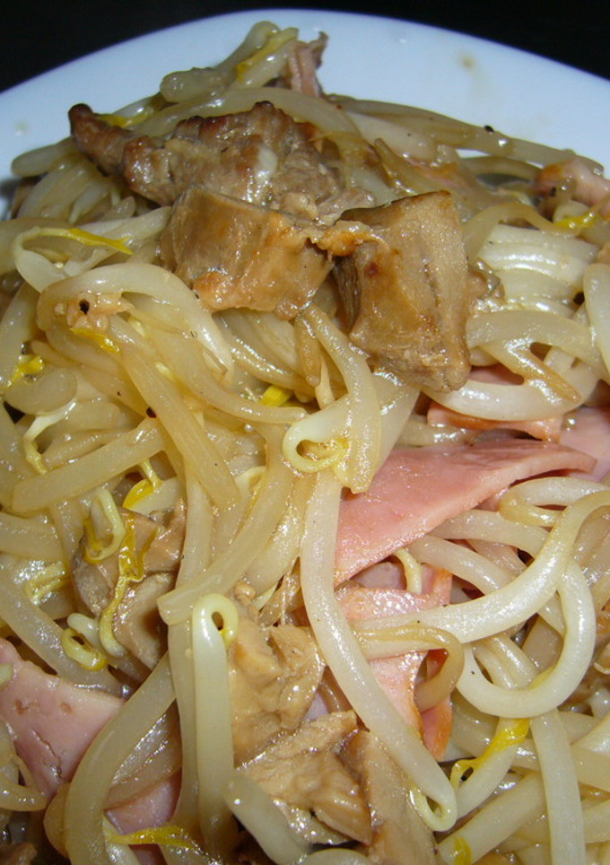 残った焼き鳥でもやし炒め-レシピのメイン写真