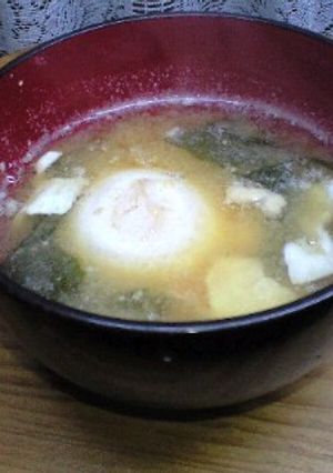 子供が好きな卵がポン♪楽チンお味噌汁☆-レシピのメイン写真
