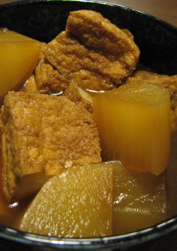 めんつゆで簡単☆厚揚げと大根の煮物-レシピのメイン写真