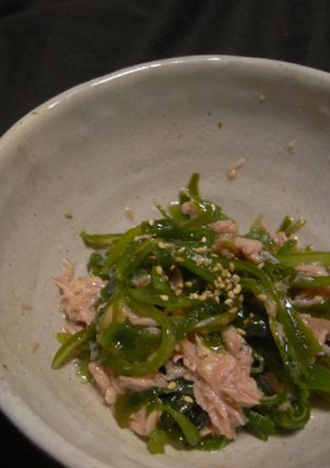 茎ワカメとツナの和えもの-レシピのメイン写真