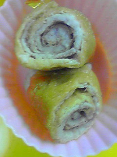 お弁当に♪簡単1分!いなり肉巻き☆-レシピのメイン写真