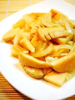 ✿筍と新玉ねぎの塩にんにく炒め✿-レシピのメイン写真