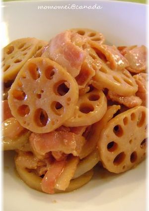 蓮根とベーコンの味噌バター炒め-レシピのメイン写真