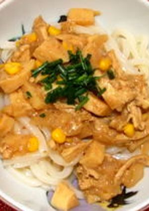 アメリカ　タケノコあんかけ冷やしうどん-レシピのメイン写真