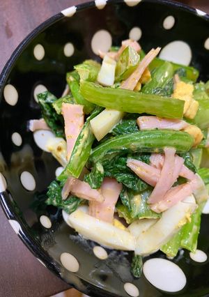 小松菜のオイマヨカレー和え-レシピのメイン写真