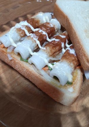 ちくわのホットサンド-レシピのメイン写真