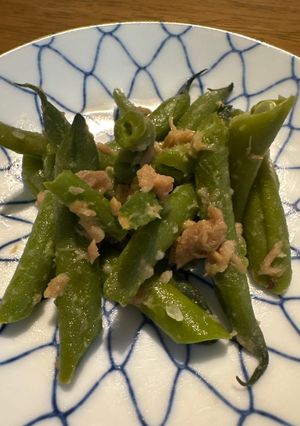 いんげんのピリ辛塩麹ツナ炒め-レシピのメイン写真