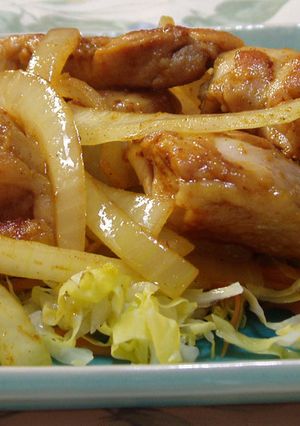 鳥モモと玉葱のカレー風味-レシピのメイン写真