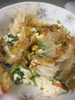 簡単!豆腐とほうれん草の和え物♪-レシピのメイン写真