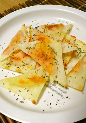 焼売の皮で♬パリパリ明太チーズ包み☆-レシピのメイン写真