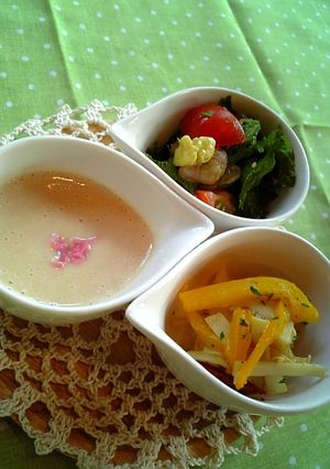 わさび菜とシーフードのサラダ-レシピのメイン写真