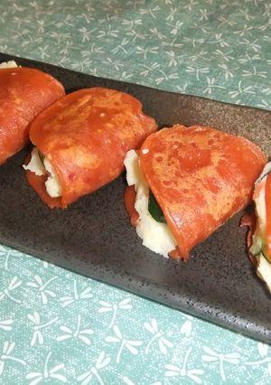 ポテトサラダを包んだキムチ鍋風味ロール-レシピのメイン写真