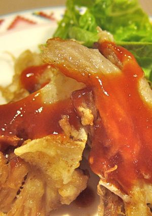 かすべ（エイヒレ）の中華風唐揚げ-レシピのメイン写真