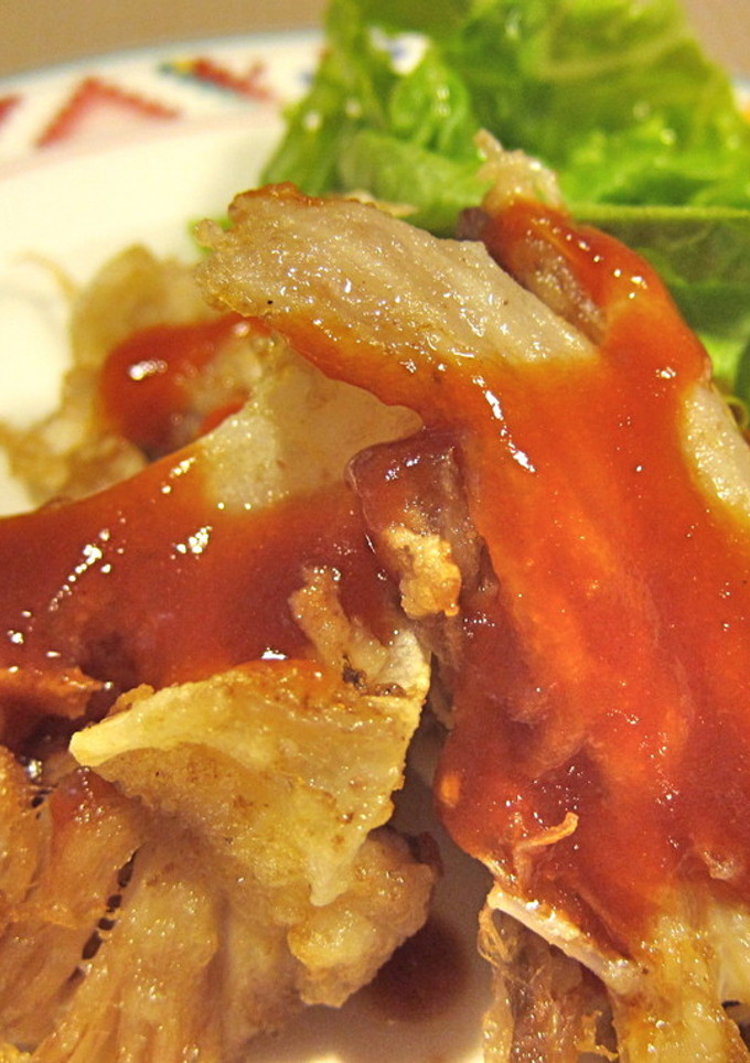 かすべ（エイヒレ）の中華風唐揚げ-レシピのメイン写真