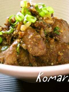 簡単!鶏レバーのこってりゴマ煮-レシピのメイン写真