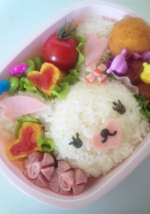 キャラ弁*かわいいうさぎのモフィ-レシピのメイン写真
