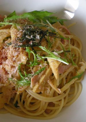 タケノコとベーコンの和風パスタ-レシピのメイン写真