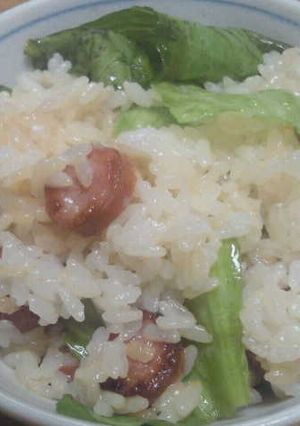 レタスとウインナーとチーズのまぜご飯-レシピのメイン写真