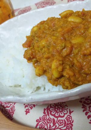 私好みのキーマカレー（大豆入り）-レシピのメイン写真