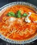 野菜ジュースラーメン（キャンプVer.）