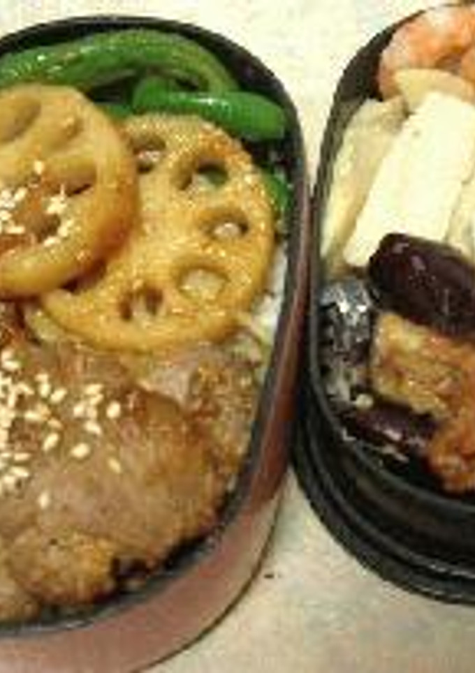 豚ヒレ照り焼き丼弁当-レシピのメイン写真