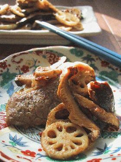 牛肉と蓮根のカレー風味炒め。-レシピのメイン写真