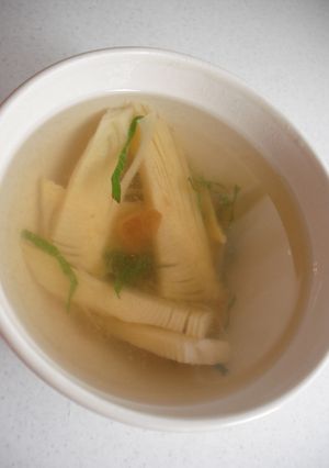 筍と梅のお吸い物-レシピのメイン写真