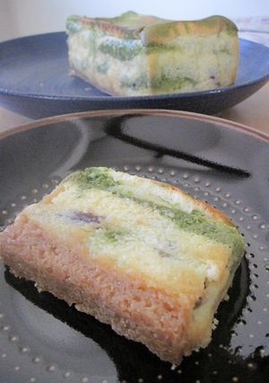 あんことお抹茶のベイクドチーズケーキ。-レシピのメイン写真
