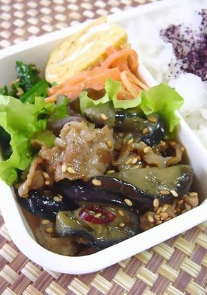 豚肉とナスのスタミナ焼き弁当。-レシピのメイン写真