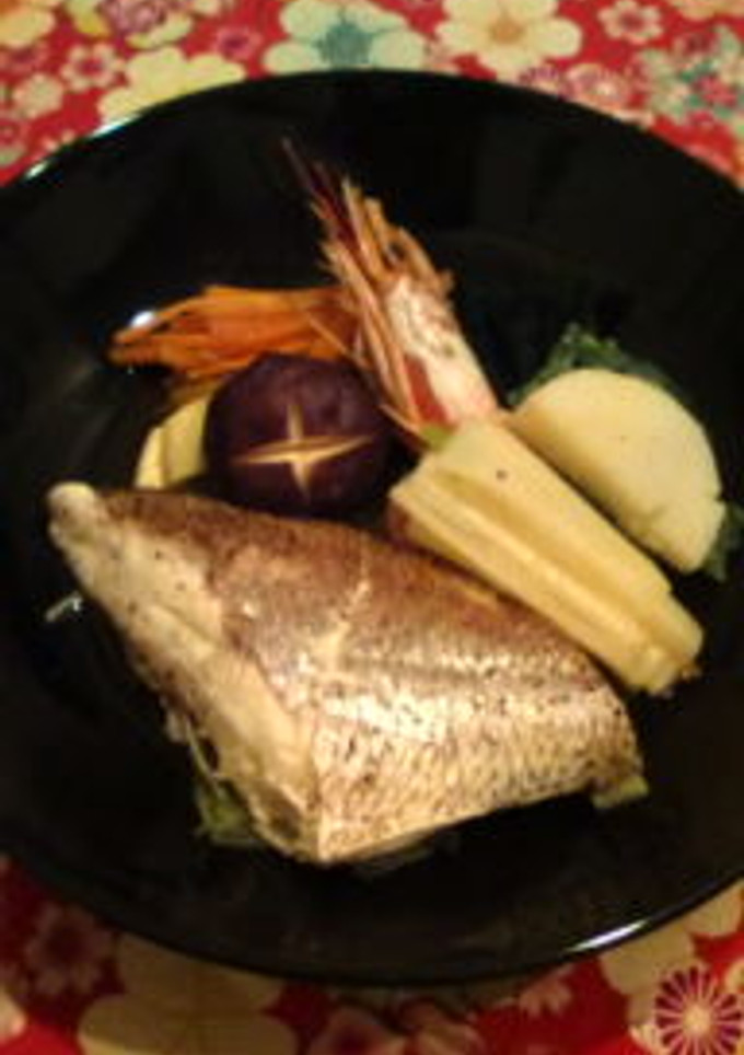 ルクエで和風だし★白身魚と野菜の蒸しもの-レシピのメイン写真