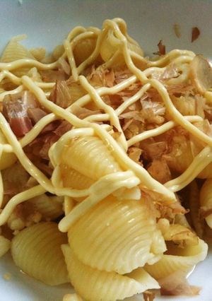 シェルパスタの温前菜　天かすマヨ味-レシピのメイン写真