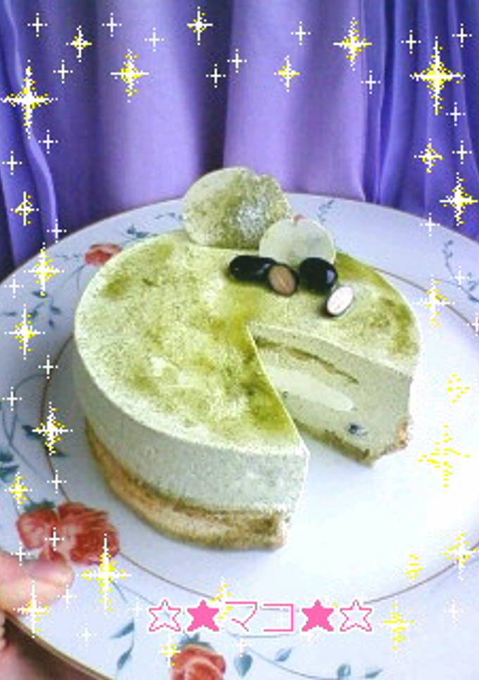 *抹茶ムースケーキ〜ミルク&黒豆* by ☆★マコ★☆ 【クックパッド】 簡単おいしいみんなのレシピが392万品