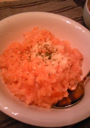 簡単ランチ！冷ご飯でトマチーリゾット☆-レシピのメイン写真