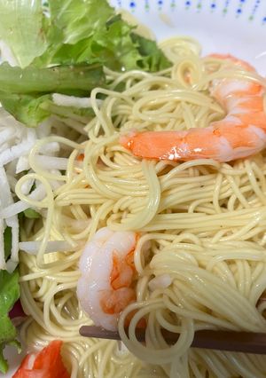 簡単　えび冷製レモンパスタ-レシピのメイン写真